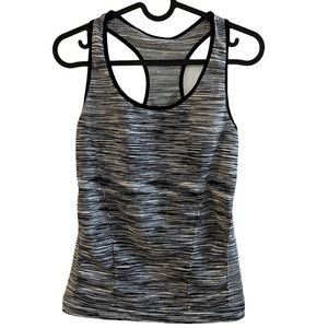 2/$15 Black and white racer back athletic tank One Size